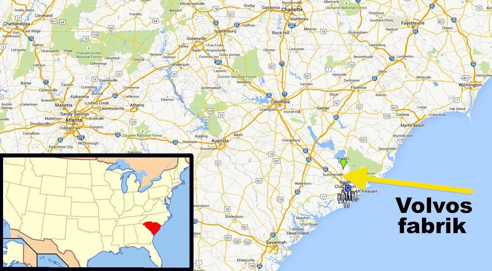 Här ska Volvo bygga sin stora fabrik i USA