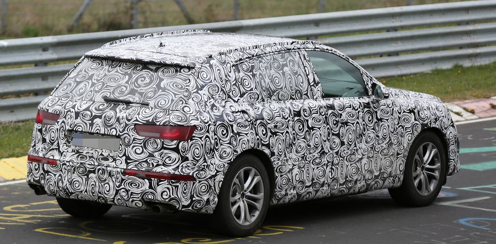 Spionbilder: Här testkörs nya Audi Q7 på Ringen
