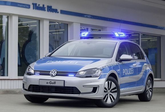 Volkswagen e-Golf redo för tjänstgöring hos polisen