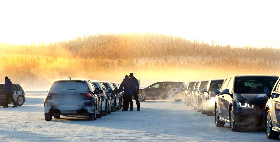 Volkswagen lanserar nya Golf R i Arvidsjaur