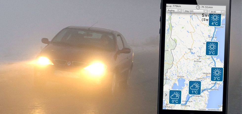 Smart app bjuder på bra bilväder