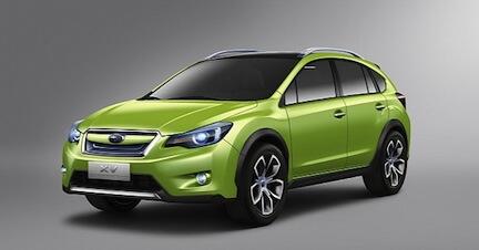 Subaru XV visas upp i Frankfurt