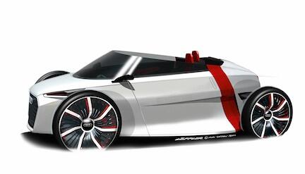 Audi urban concept Spyder tappar taket
