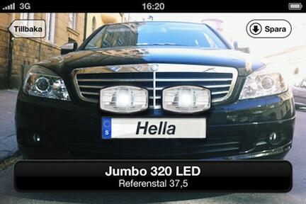 Lättare hitta rätt extraljus med kul app