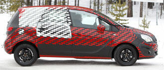 Avslöjande bilder på Opel Meriva