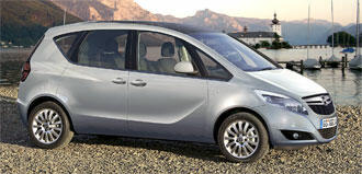Avslöjande bilder på Opel Meriva