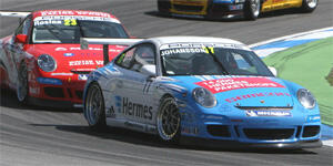 Jimmy snurrade i tyska Carrera Cup-premiären