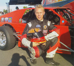 Mårten Hansen trea i NASCAR Modified