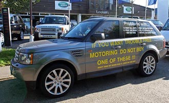 Range Rover-ägare till protest