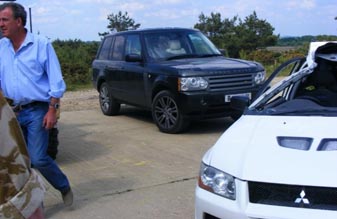 Top Gear kraschar en Evo VII