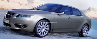 Avslöjande bilder på Saab 9-5!