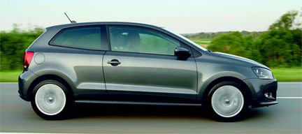 VW Polo med 3 dörrar drar 3,3 liter
