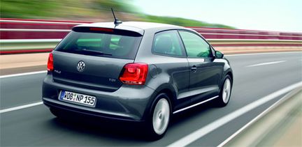 VW Polo med 3 dörrar drar 3,3 liter