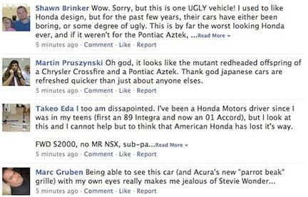 Nya Honda totalsågas på nätet