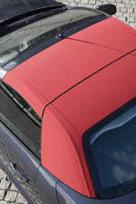 Plåttak av tyg från Opel