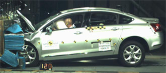 Euro NCAP: Citroën C5 ensam om toppbetyget
