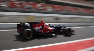 F1: Nya Tjuren kraschade i Barcelona