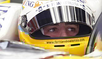Alonso snabbast i Barcelona