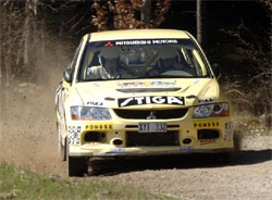 Andreas Magnusson slog till i Mitsubishi Challenge