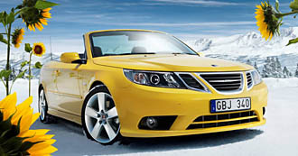 Saab 9-3 Cab i lodjursgult - bara för USA