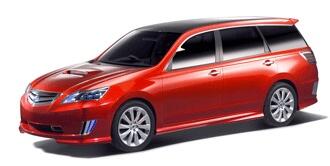 Subaru Exiga - rallybil för sju