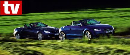 WEBB-TV: Audi TTS vs. Mercedes SLK 350