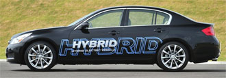 Nissan visar elbil och hybrid!