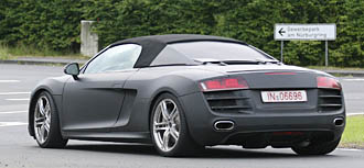 SPION: Audi R8 Spider får vänta till våren 2010