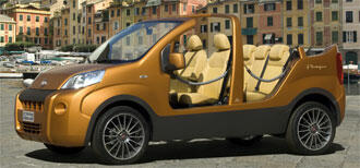 Strandanpassad Fiat utan dörrar!