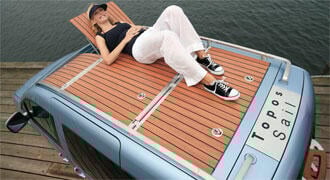 VW Caddy med båtdäcks-tak!