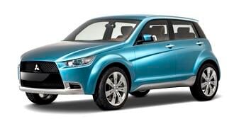 PARIS: Mitsubishi visar ett mörkt smakprov