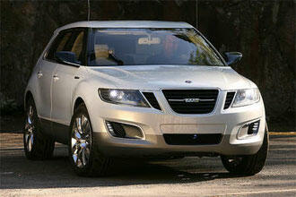 Saab 9-4X visas i L.A. i november