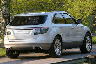 Saab 9-4X visas i L.A. i november