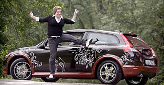 Marie designade en Volvo - och vann bilen!