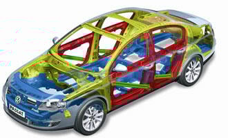 Fem VW-modeller bäst i krocktest