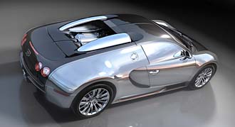 FRANKFURT: Naken-Bugatti - Veyron in på bara skinnet