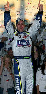 Jeff Gordon hyllar Johnson