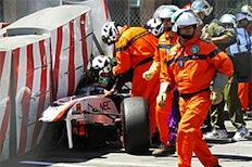 F1-kvalet: Vettel snabbast när Perez kraschade