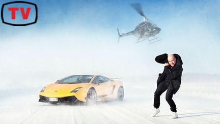 Huldt kör - Lamborghini Gallardo on ice!
