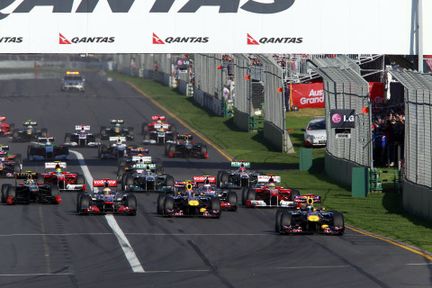 F1: Vettel vann, Alonso förnöjde publiken