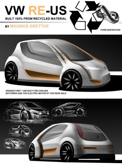 Vann designtävling - får praktik hos Volkswagen