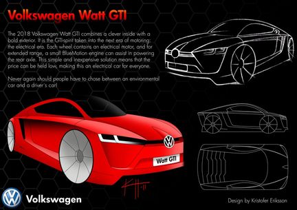 Vann designtävling - får praktik hos Volkswagen