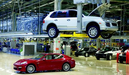 Porsche Cajun byggs i Leipzig 2013