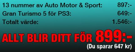 Bra erbjudande med Gran Turismo 5