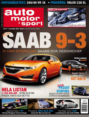 Nya Saab 9-3 och hemliga Volvo V30