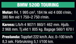 BMW 5 Touring: Komfortbehandlad