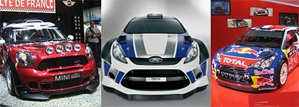 WRC-maffian i Paris: Fiesta, DS3 och Mini!