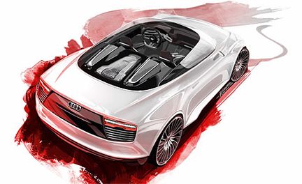 Audi e-tron Spyder kombinerar el och diesel
