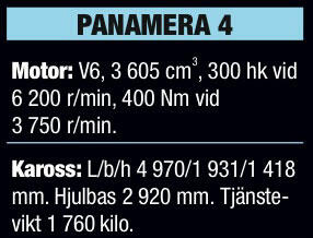 Porsche Panamera 4: Andra änden av spektrat