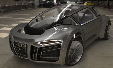 En Audi som kan simma